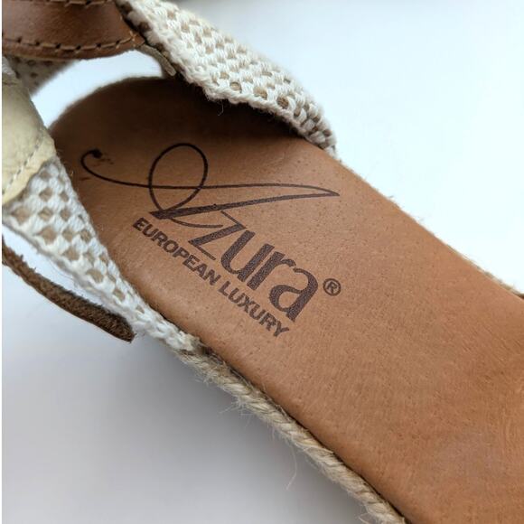 Azura by Spring Step Lia Espadrille Wedge Sandal Women's Brown Size US8.5 EU39 - Picture 10 of 11